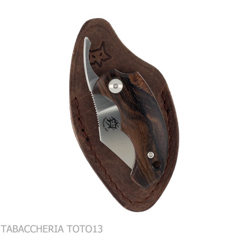 Coltello tagliasigari Drago Piemontes manico legno Ziricote HDL - Fox Knives cutlery