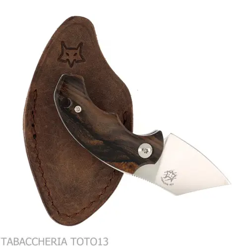 Coltello tagliasigari Fox Drago Piemontes manico legno Ziricote HDL - Accessori Per Sigari