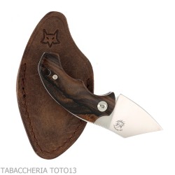 Cuchillo cortapuros Drago Piemontes Mango madera Ziricote HDL Fox Knives cutlery Cortador de cigarros y cortador y guillotinas