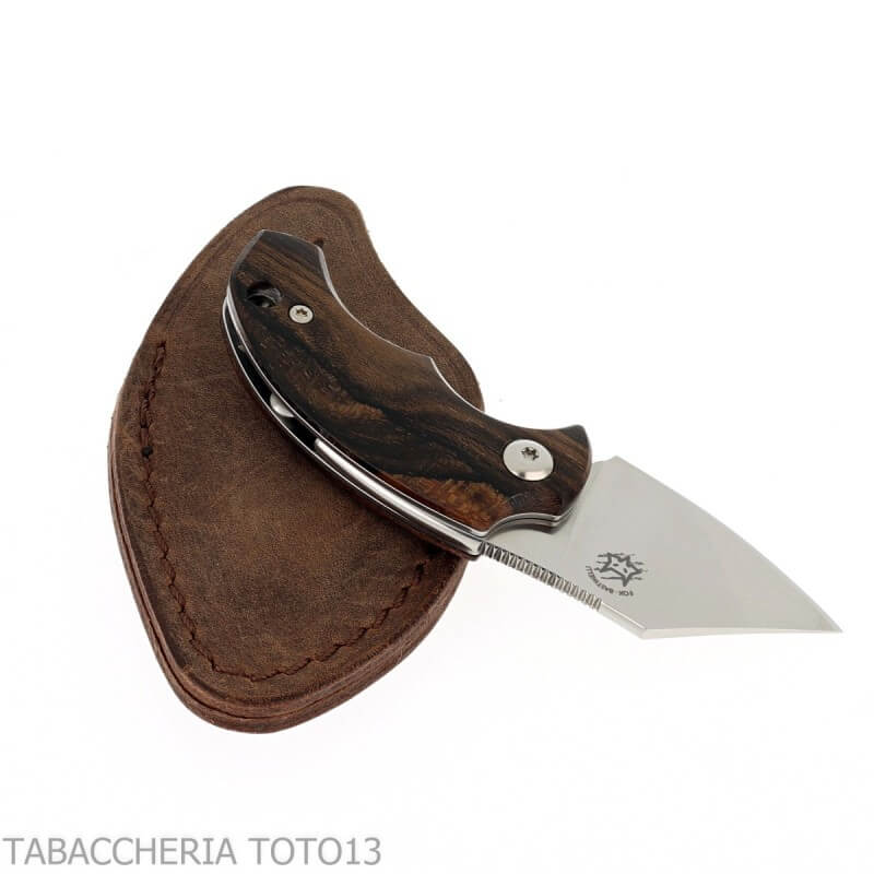 Coltello tagliasigari Drago Piemontes manico legno Ziricote HDL - Fox Knives cutlery