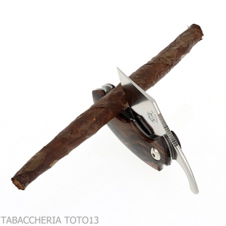 Drago Piemontes Zigarrencutter mit Griff aus Ziricote-HDL-Holz - Zubehör Cigar