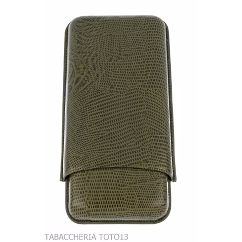 Hoyo de Monterrey portasigari da tasca in pelle cocco 3 posti - Accessori Per Sigari