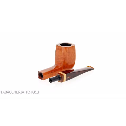 Brebbia President pipe billiard panel shape in pure briar - Tobacco Pipes - Natural root