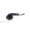 Brebbia 1960 rhodesian shaped pipe in black sandblasted briar