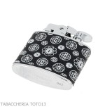Ronson Nostalgia petrol lighter covered in decorated leather - Lighters - Metal