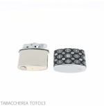 Ronson Nostalgia petrol lighter covered in decorated leather - Lighters - Metal