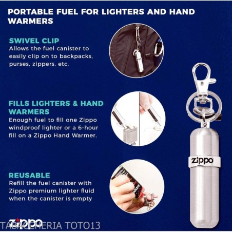 Zippo contenitore benzina da viaggio - portachiavi Zippo Accessori per Accendini Accessori per Accendini
