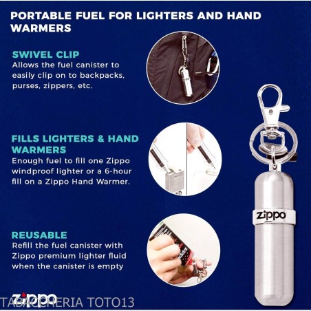Zippo Reisebenzinbehälter - Schlüsselanhänger - Feuerzeuge