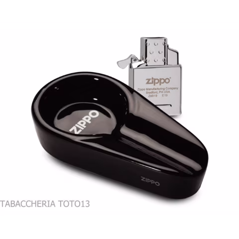 Ensemble cendrier à cigares et insert à gaz Zippo - Accessoires Cigare - Métal, Céramique