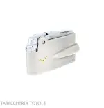 Accendino Ronson premier Varaflame V dorata su cromo satinato anticato - Accendini
