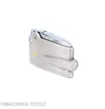 Accendino Ronson premier Varaflame V dorata su cromo satinato anticato - Accendini