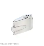 Accendino Ronson premier Varaflame V dorata su cromo satinato anticato - Accendini