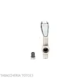 Accendino Ronson premier Varaflame V dorata su cromo satinato anticato - Accendini