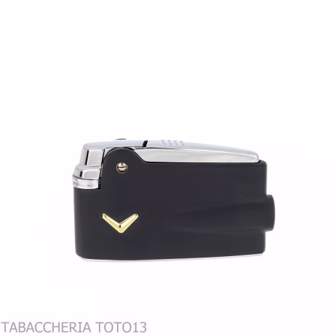 Ronson premier Varaflame V encendedor dorado sobre esmalte negro - Alumbradores