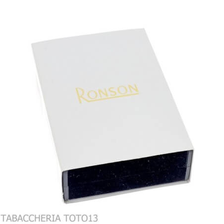 Ronson premier Feuerzeug Varaflame V golden auf poliertem Chrom und Streifen Ronson Lighter Ronson