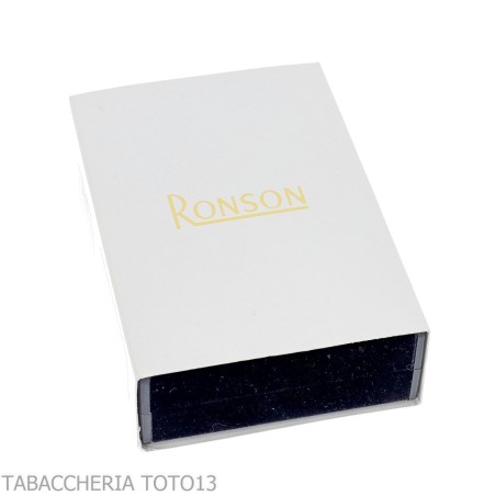 Ronson premier Lighter Varaflame V dorado sobre cromo pulido y rayas - Alumbradores