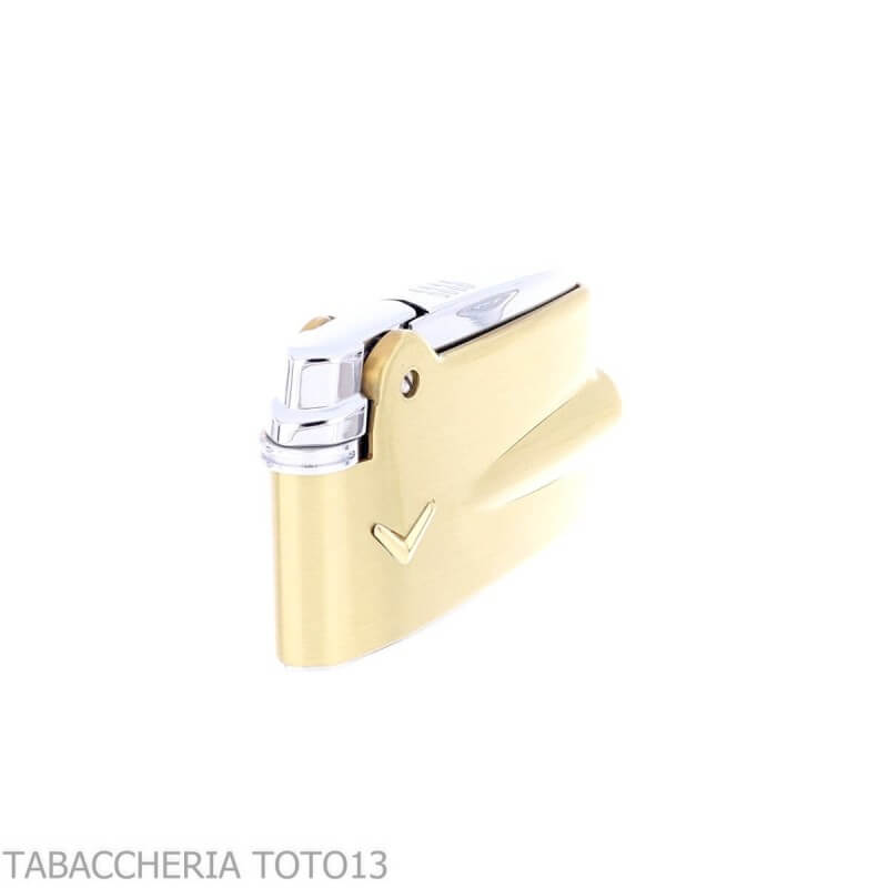 Briquet Ronson premier Varaflame en laiton satiné - Ronson Lighter