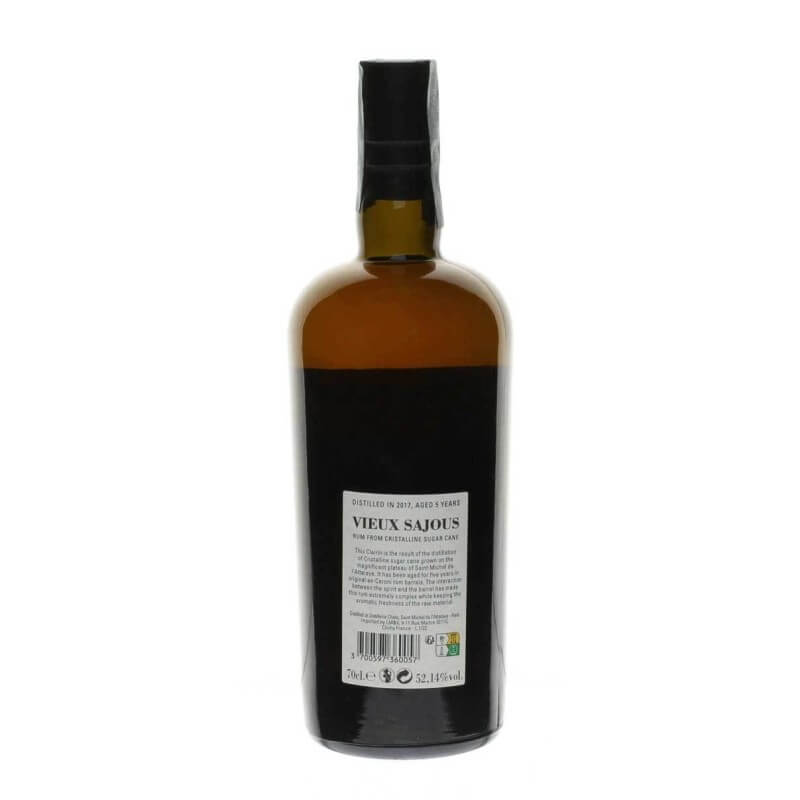 Clairin Vieux Sajous 5 yo Caroni cask Vol.52,14% Cl.70 - Clairin Spirit Of Haiti