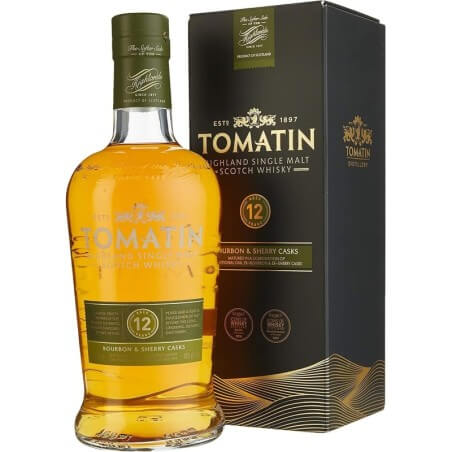 Tomatin 12 yo Bourbon and Sherry casks Vol.43% Cl.70 TOMATIN DISTILLERY Whisky Whisky