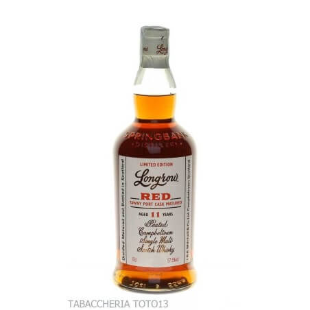 Longrow Red Tawny port cask 11 Y.O. limited edition Vol.57,5% Cl.70 Springbank Distillery