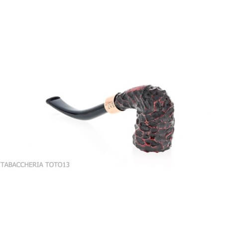 Peterson Christmas 2022 copper Army Rusticated 127 Fishtail Peterson Of Doublin Pipe Peterson