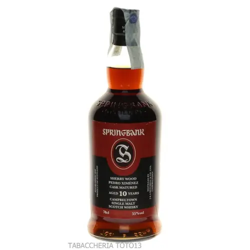 Springbank PX sherry wood pedro Ximenez cask 10 Y.O. Vol.55% Cl.70 - Licores