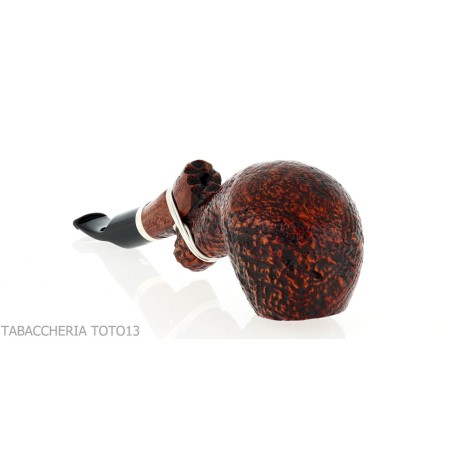 Pipe Ser Jacopo Insanus N.1 bent Apple sandblasted briar - Tobacco Pipes - Natural root