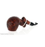 Pipe Ser Jacopo Insanus N.1 bent Apple sandblasted briar - Tobacco Pipes - Natural root
