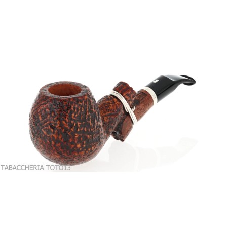 Pipe Ser Jacopo Insanus N.1 bent Apple sandblasted briar - Tobacco Pipes - Natural root