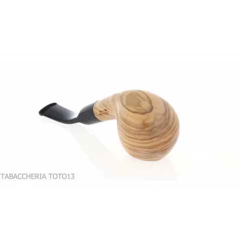 Aldo Velani pipa de madera curva de la manzana de oliva - Pipas de Tabaco