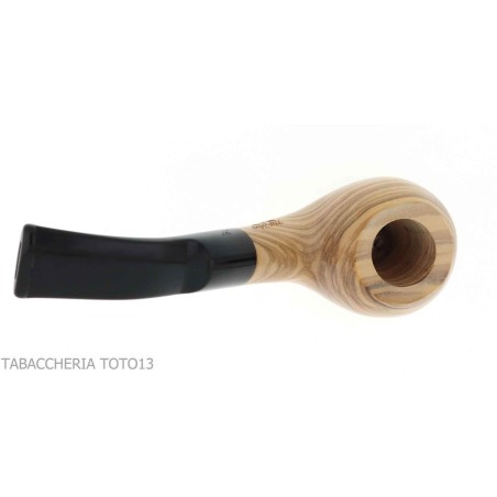 Pipe Aldo Velani en bois d'olivier apple belle courbe - Pipe Pour le Tabac - Bois d'olivier