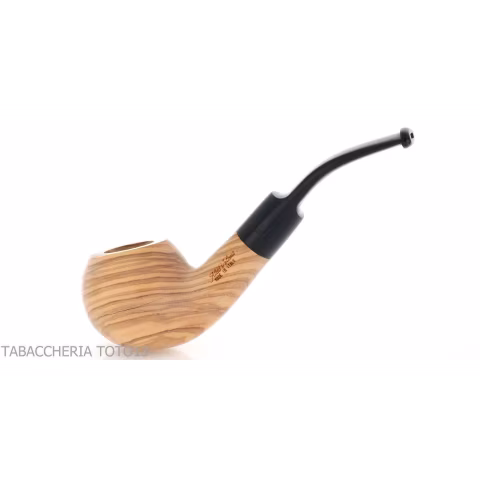 Aldo Velani pipa de madera curva de la manzana de oliva - Pipas de Tabaco