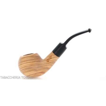 Aldo Velani wooden pipe olive apple curve - Tobacco Pipes - Olive wood