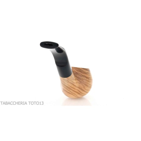 Aldo Velani wooden pipe olive apple curve - Tobacco Pipes - Olive wood