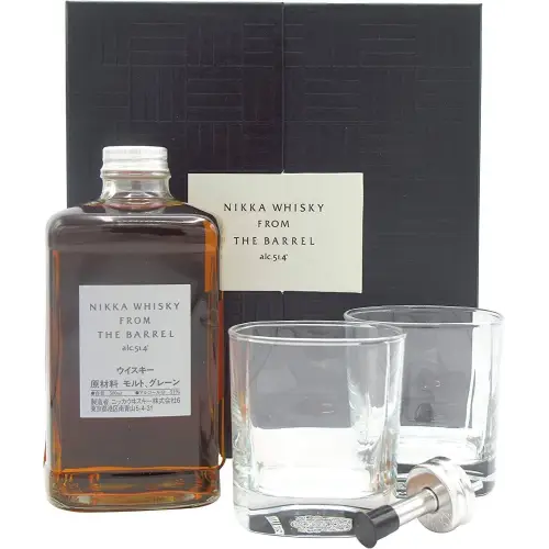 Nikka The Barrel Box Avec Des Verres Vol.51,4% Cl.50 - Spiritueux - Malt biologique, Orge