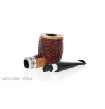 Pipe Ser Jacopo Delecta Leonardo forme billard finition rustiquée - Pipe Pour le Tabac - Racine naturelle