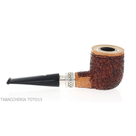 Pipe Ser Jacopo Delecta Leonardo forme billard finition rustiquée - Pipe Pour le Tabac - Racine naturelle