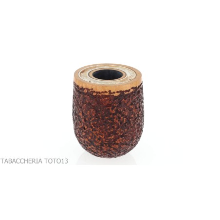Pipe Ser Jacopo Delecta Leonardo forme billard finition rustiquée - Pipe Pour le Tabac - Racine naturelle