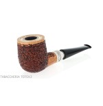 Pipe Ser Jacopo Delecta Leonardo forme billard finition rustiquée - Pipe Pour le Tabac - Racine naturelle