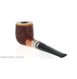 Pipe Ser Jacopo Delecta Leonardo forme billard finition rustiquée - Pipe Pour le Tabac - Racine naturelle