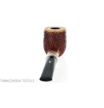Pipe Ser Jacopo Delecta Leonardo forme billard finition rustiquée - Pipe Pour le Tabac - Racine naturelle