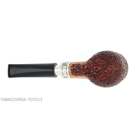 Pipe Ser Jacopo Delecta Leonardo forme billard finition rustiquée - Pipe Pour le Tabac - Racine naturelle