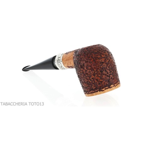 Pipe Ser Jacopo Delecta Leonardo forme billard finition rustiquée - Pipe Pour le Tabac - Racine naturelle