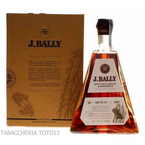 J. Bally ron Brut de fut 2007 Bottiglia Piramides Vol.50,6% Cl. 70 - Licores