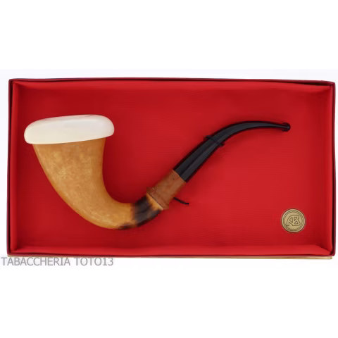 Calabash tradizionale in zucca, bocchino in ebanite - Pipe