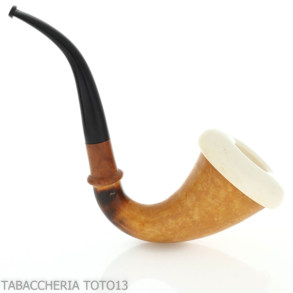Traditionelle Kürbiskalebasse, Mundstück aus Ebonit - Tabakpfeifen