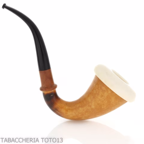Calabash tradizionale in zucca, bocchino in ebanite - Pipe