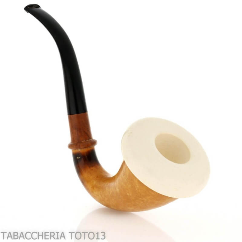 Traditional gourd calabash, ebonite mouthpiece - Strambach