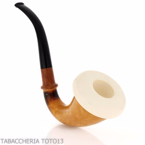 Calabash tradizionale in zucca, bocchino in ebanite - Pipe