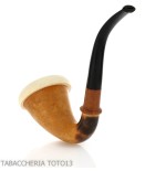 Calabash tradizionale in zucca, bocchino in ebanite - Pipe